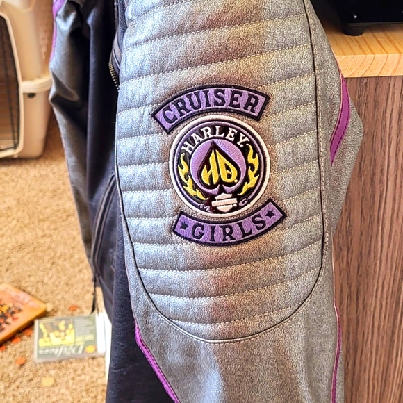 HARLEY DAVIDSON Woman's 2XL Leather Riding Jacket - Picture 8 of 10